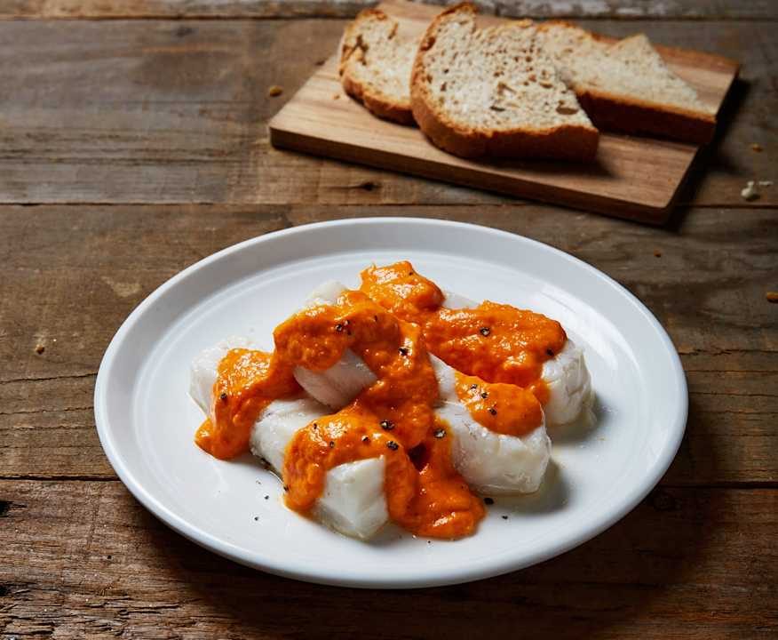 Merluzzo sottovuoto con crema di peperoni Protein