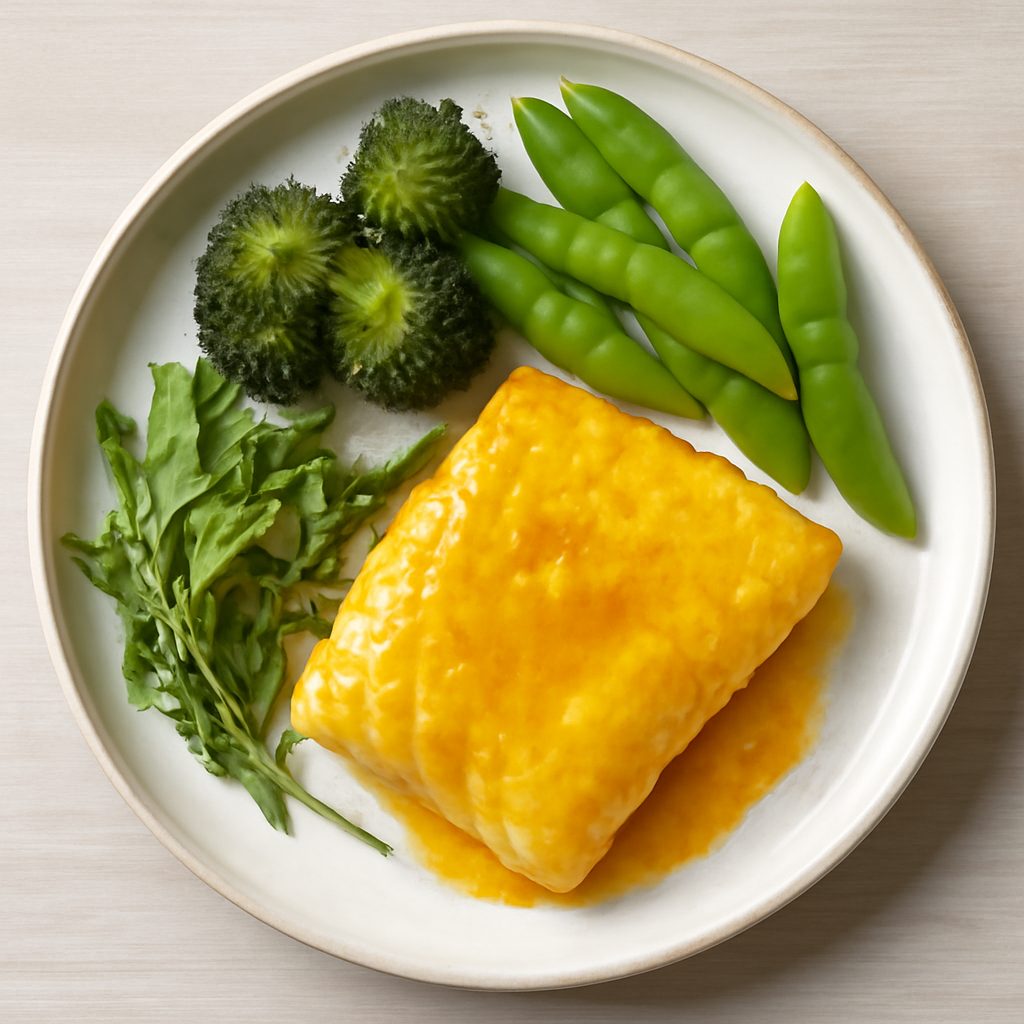 Merluzzo sottovuoto glassato al curry proteico low-carb