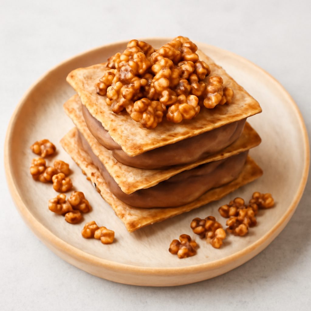 Millefoglie al Cioccolato e Croccante di Frutta Secca - Versione Protein