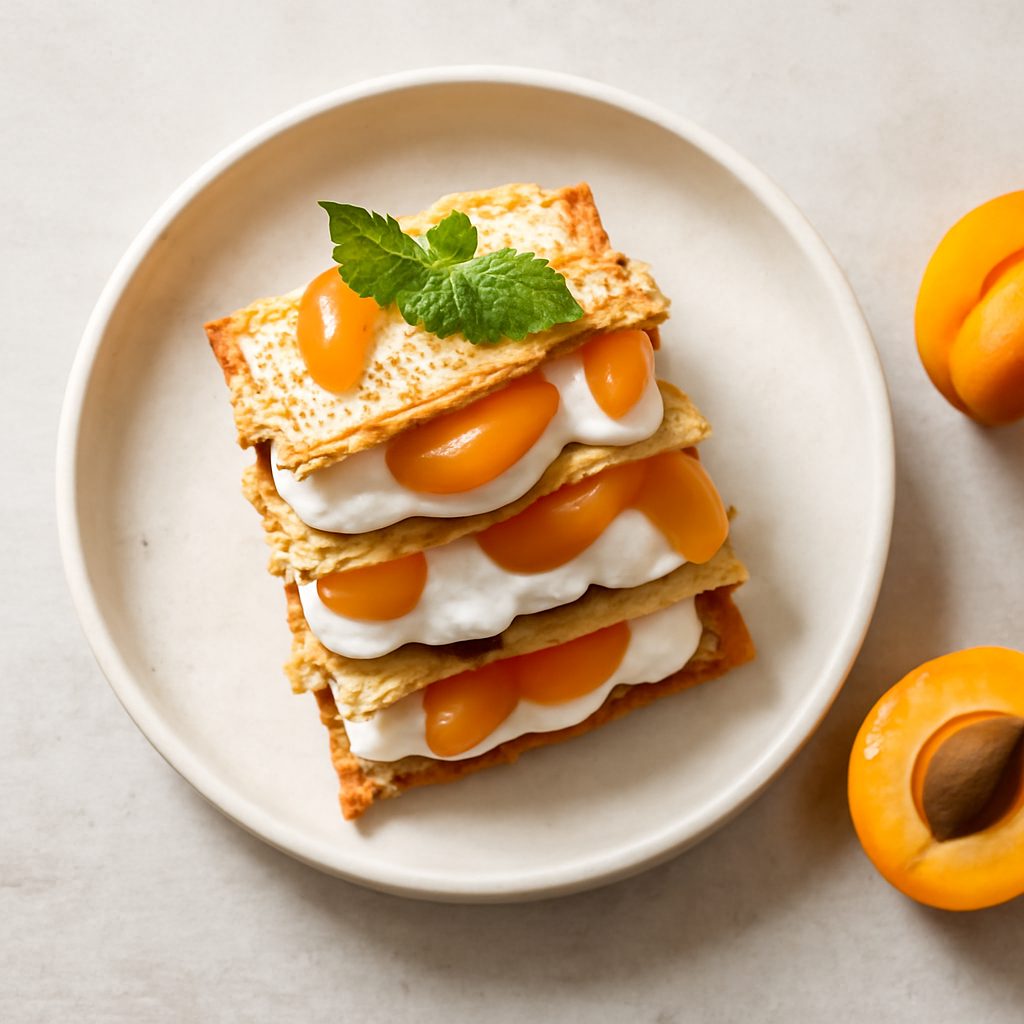 Millefoglie all'albicocca Low-Carb Proteico