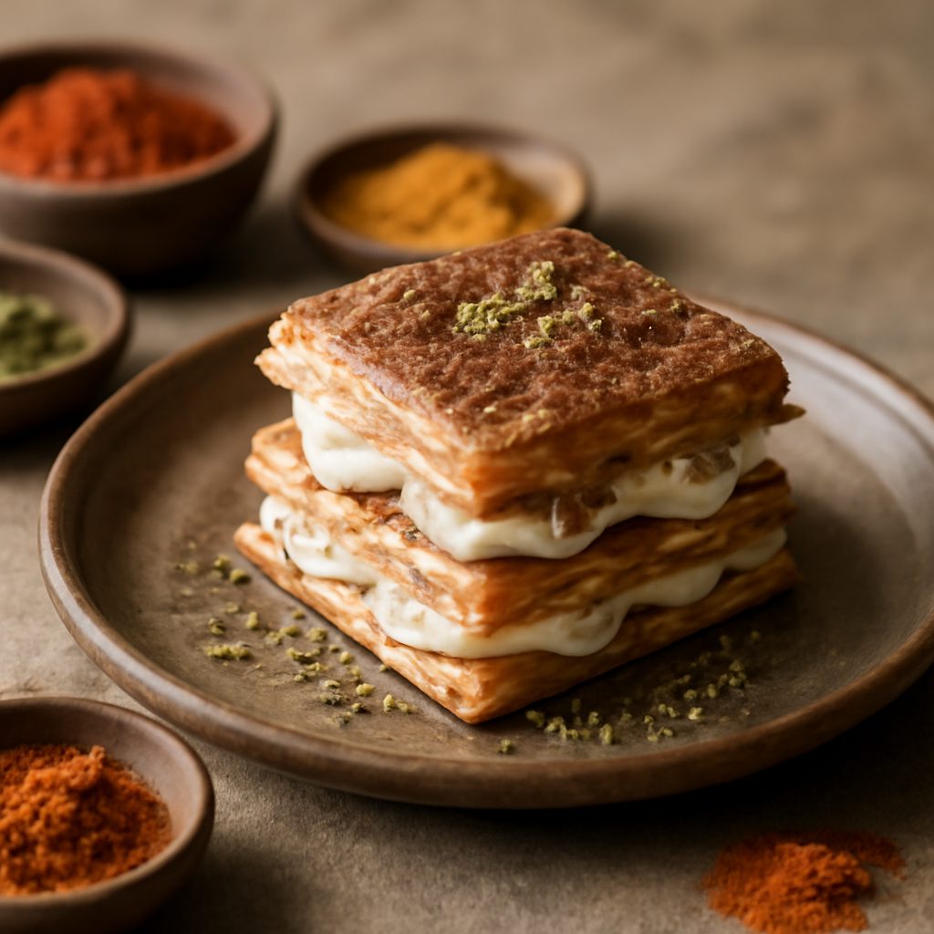 Millefoglie Marocchino Light con Pollo e Mandorle
