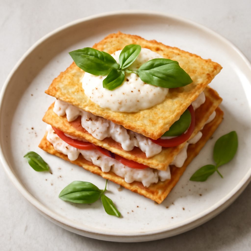 Millefoglie al Tiramisù e Mandorle