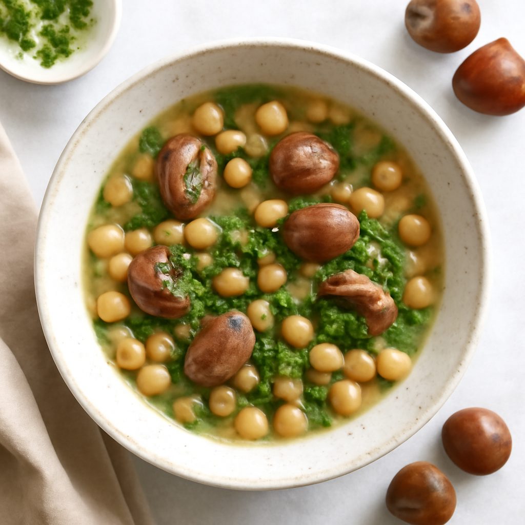 Minestra di castagne proteica low-carb