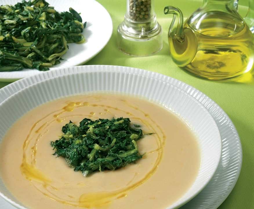 Minestra di fave con cicoria Protein