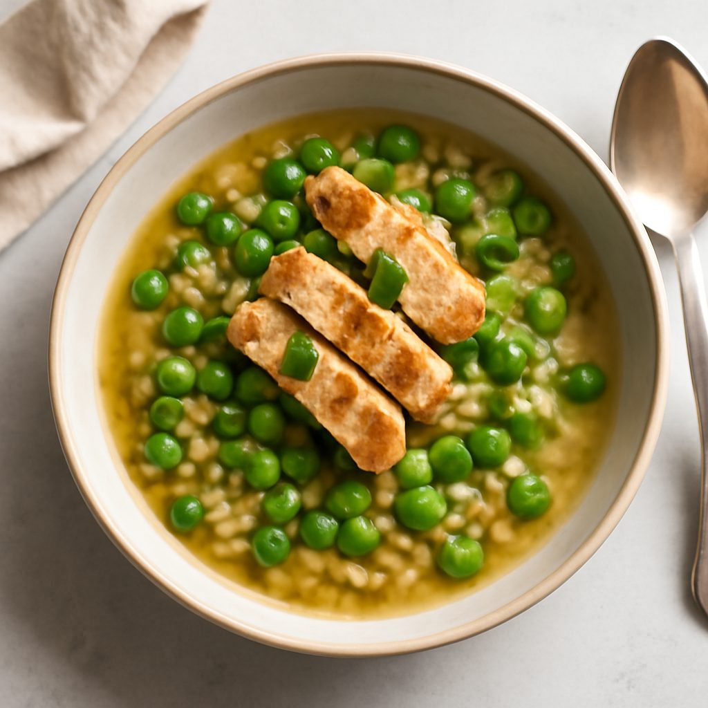 Minestra di orzo e piselli Low Fat