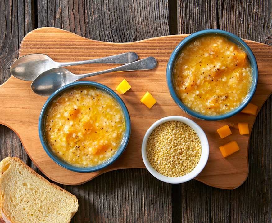 Minestra di zucca e miglio (vegan) Low Fat