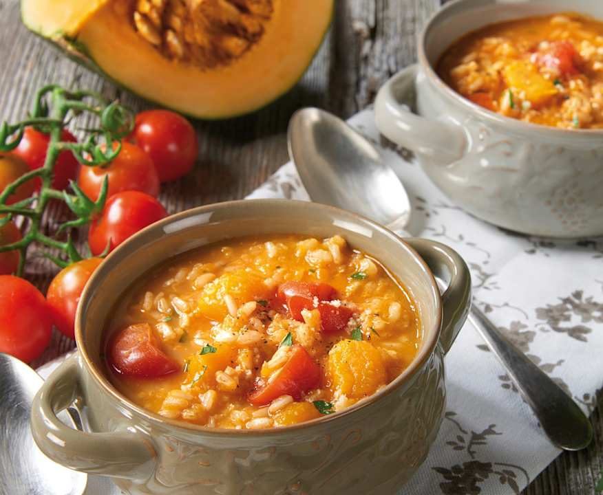 Minestra di zucca e riso integrale Low Fat
