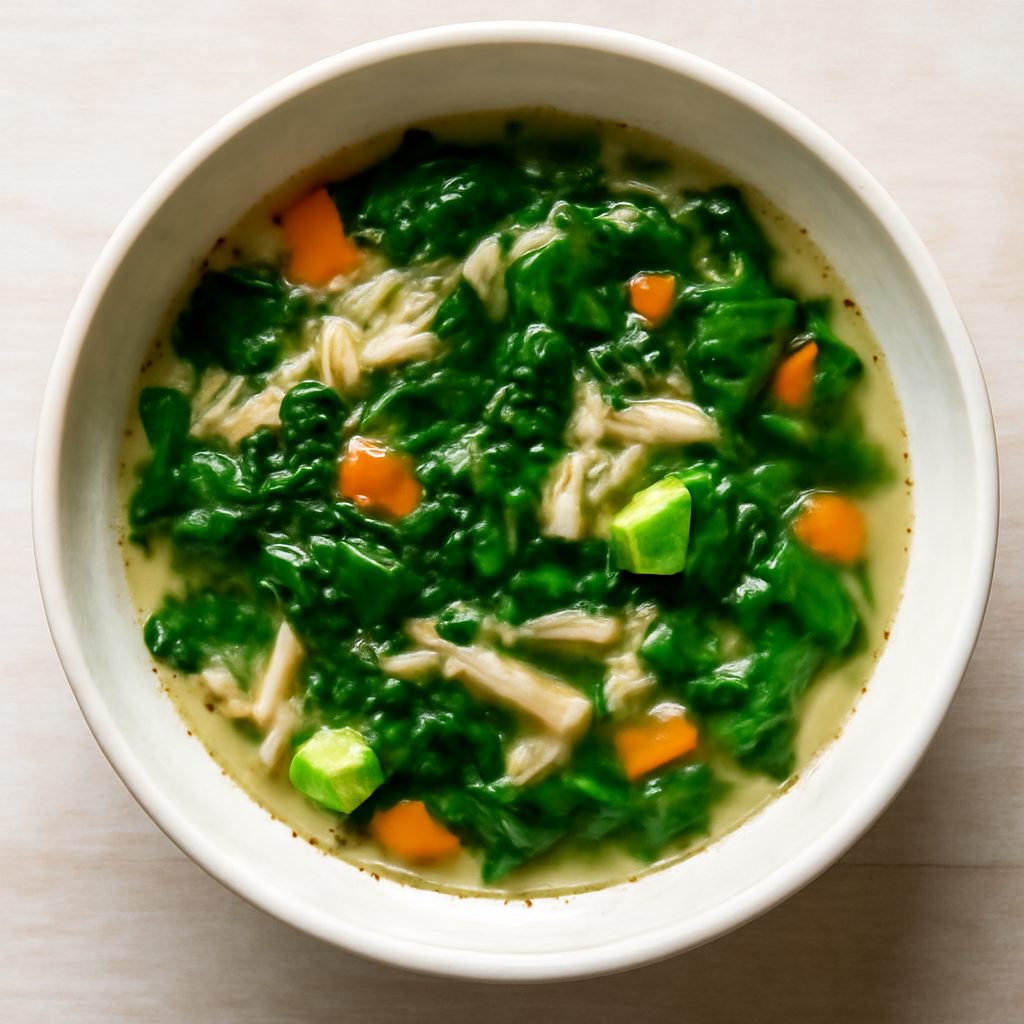 Minestra proteica di verdure e ceci con chorizo low-carb