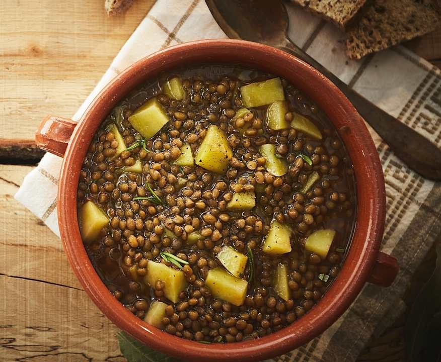 Minestrone di lenticchie e patate Protein