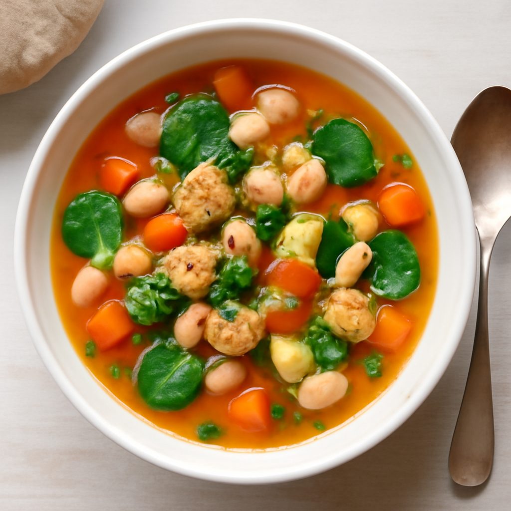Minestrone di cozze e legumi