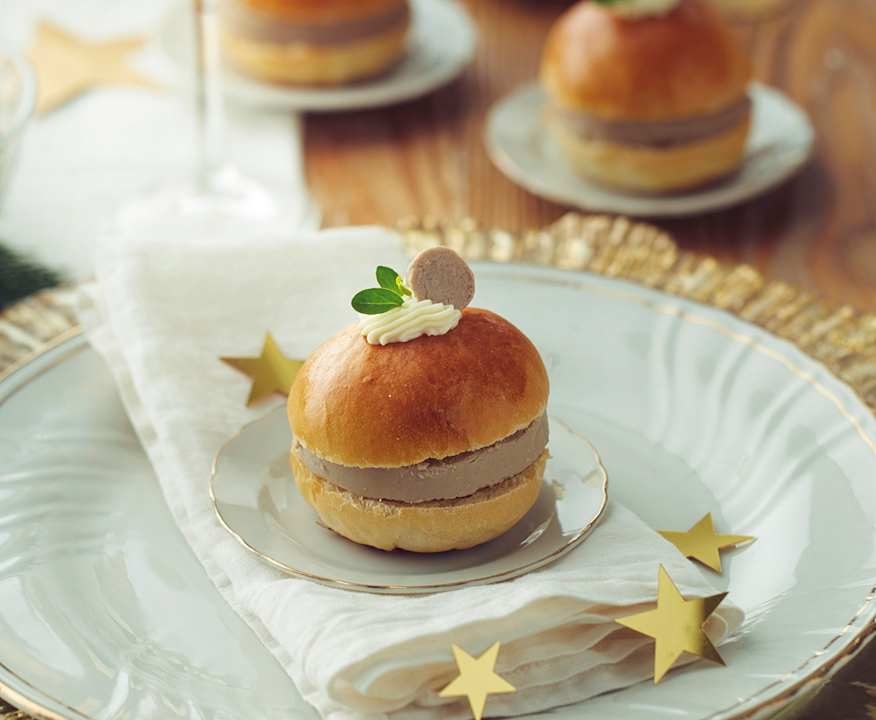 Mini brioche al paté di petto d’anatra Low Fat