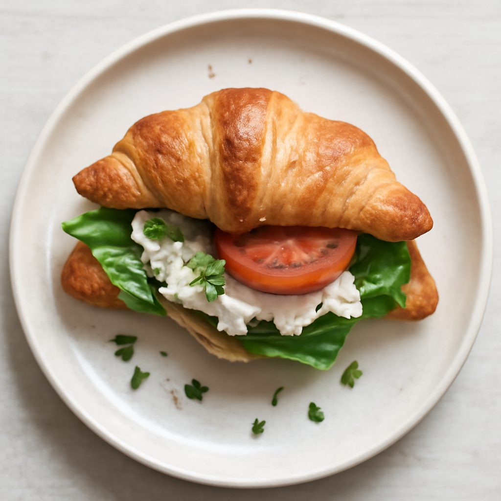 Mini croissant proteico con pancetta affumicata - Fit