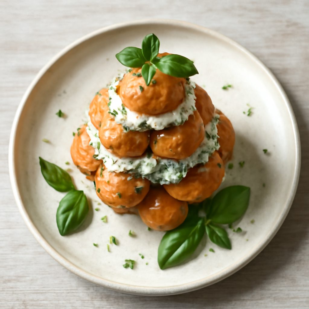 Mini Croquembouche all'Arancio Low Carb