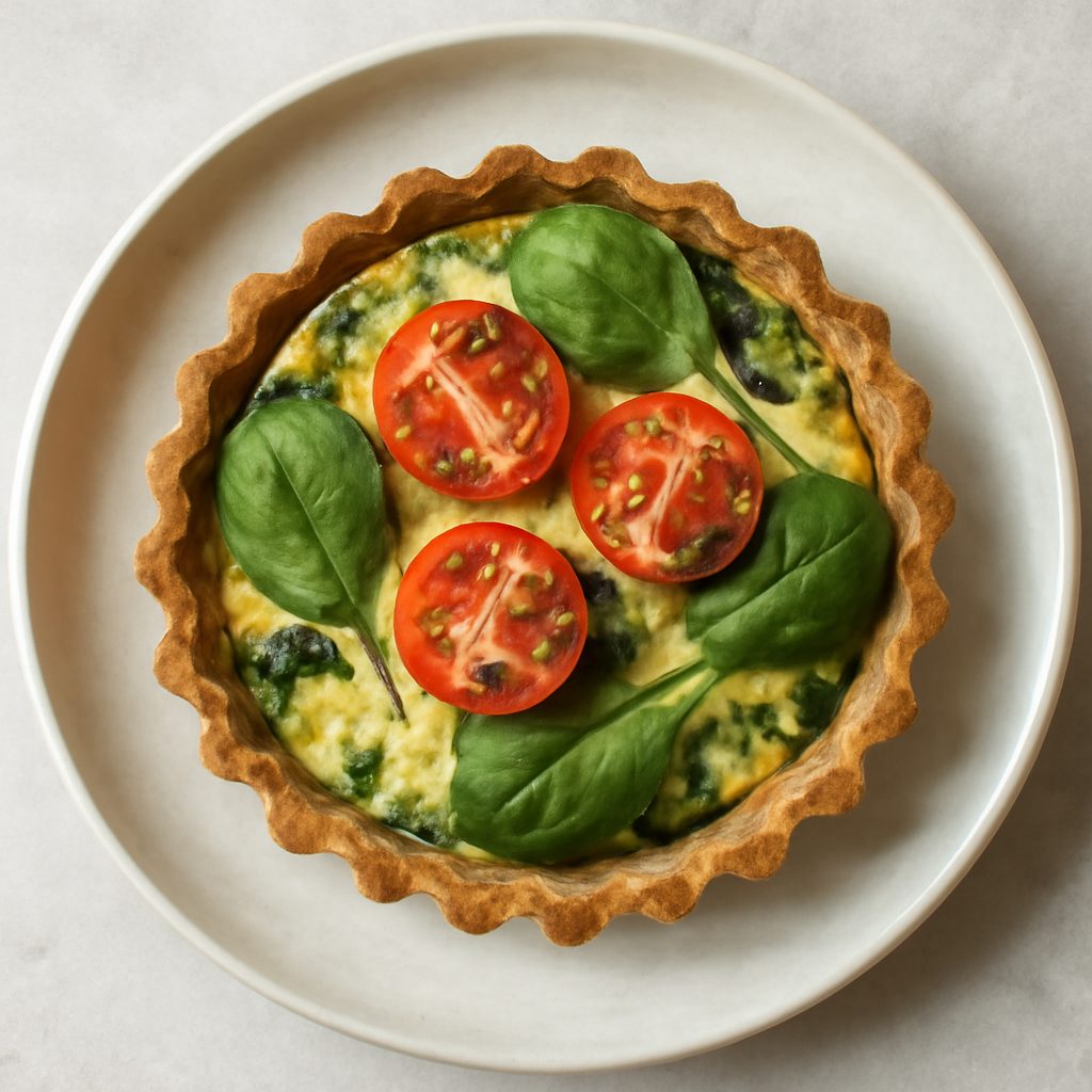 Mini crostatina salata proteica con burrata e acciughe - Versione Low Carb Fit