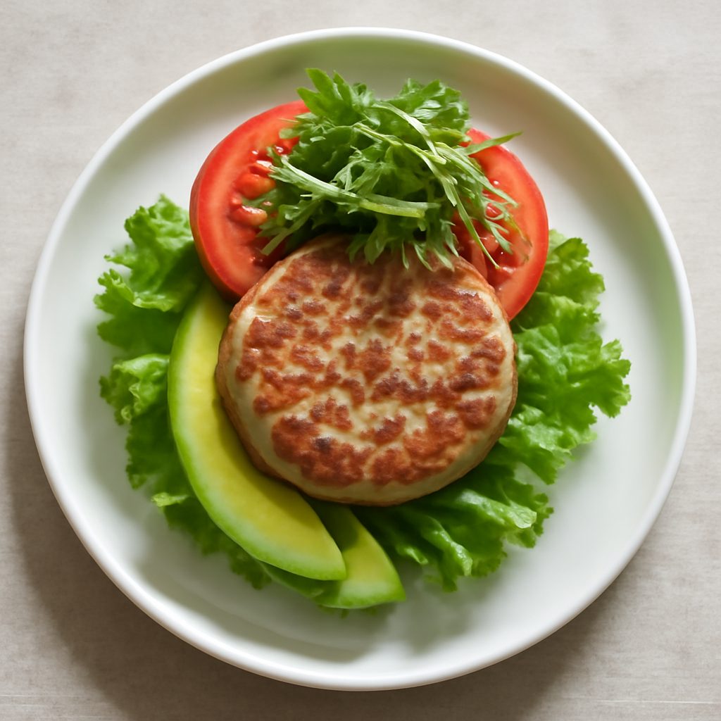 Mini hamburger di tonno proteico low-carb