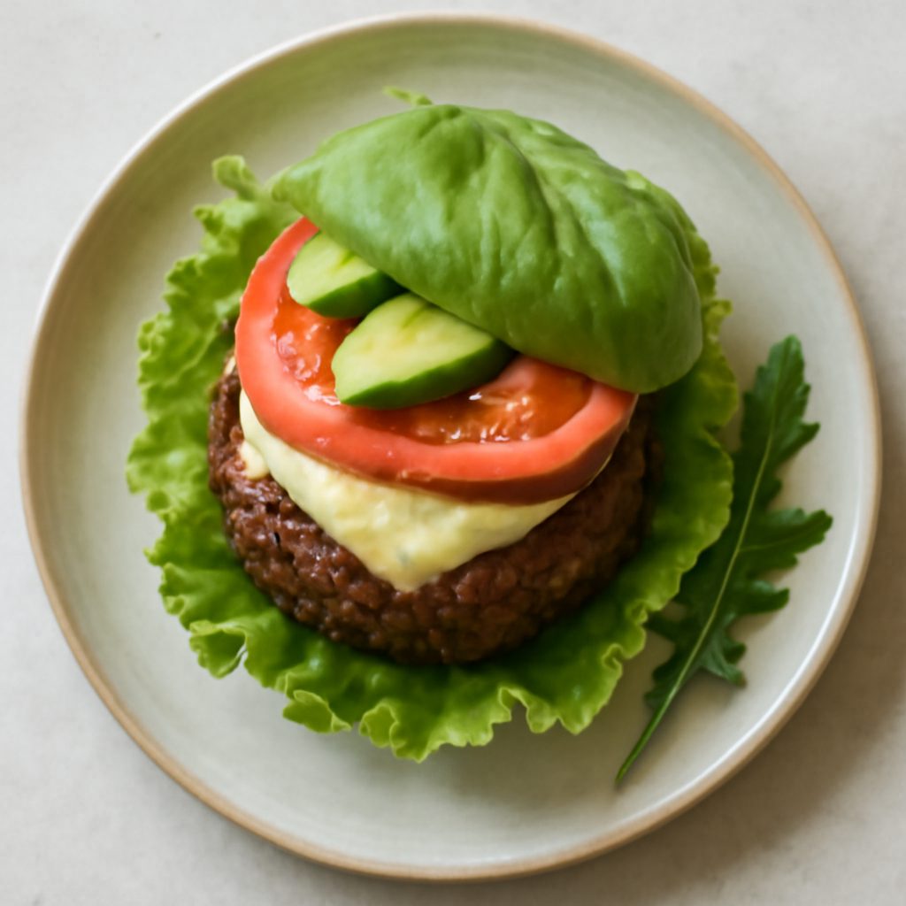 Mini hamburger proteico low-carb fit