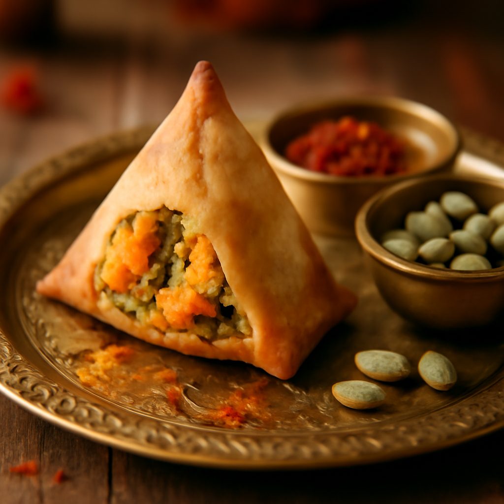 Mini Samosa di Cavolfiore e Patata Dolce