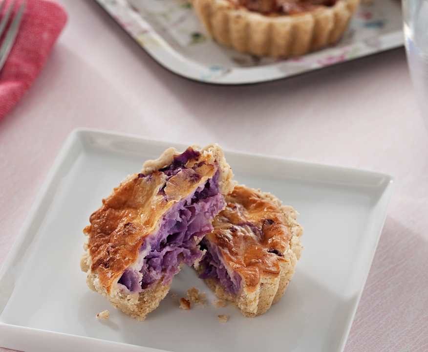 Miniquiches di cavolo rosso e formaggio di capra Low Carb