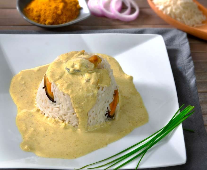 Misto di mitili all'orientale con riso basmati Protein