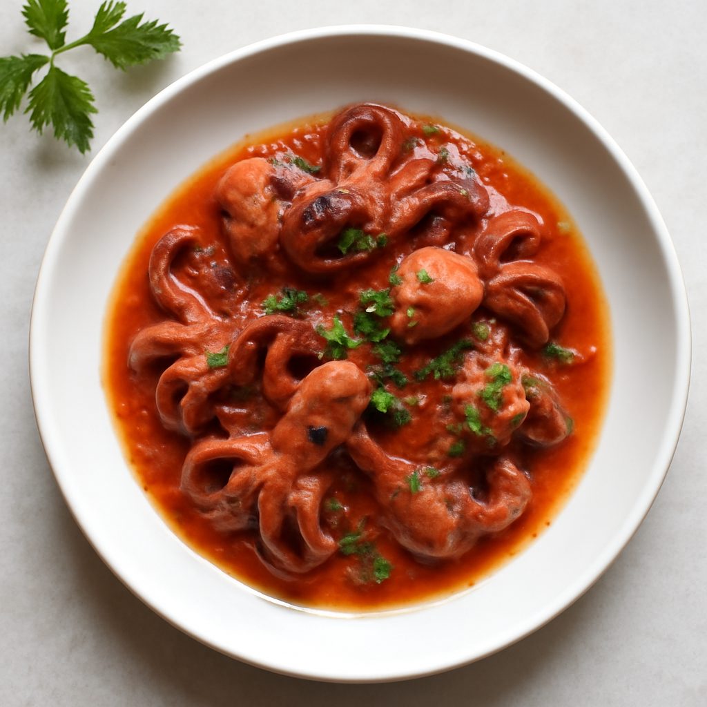 Moscardini affogati proteici low-carb (Bimby Friend)