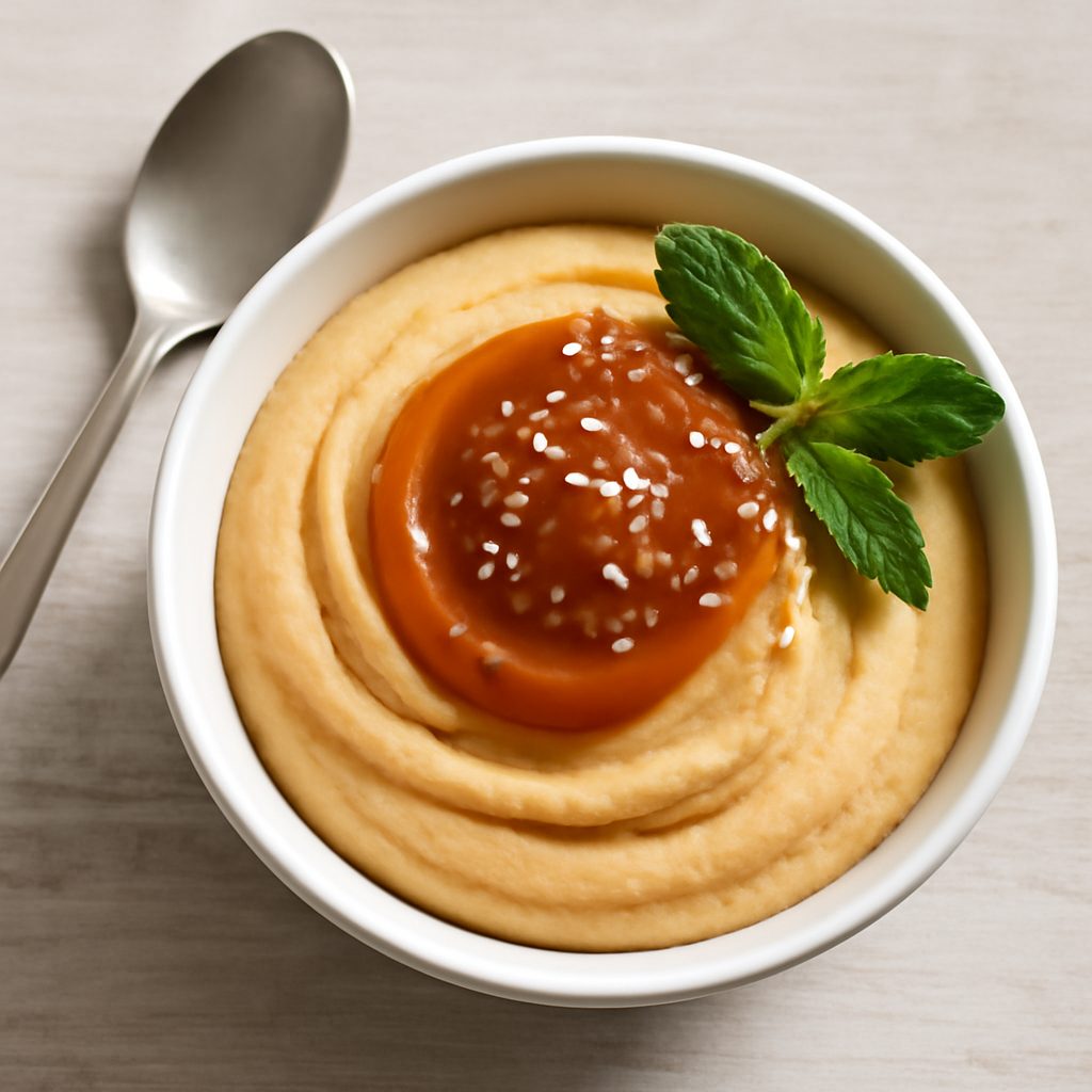 Mousse al caramello salato proteica low-carb