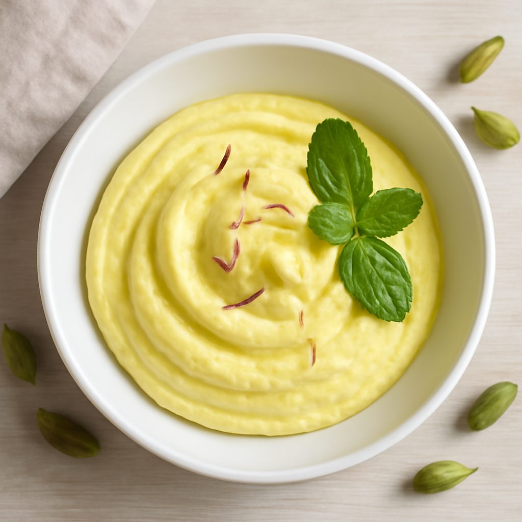 Mousse al Cardamomo e Zafferano con Coulis di Lamponi Low Carb