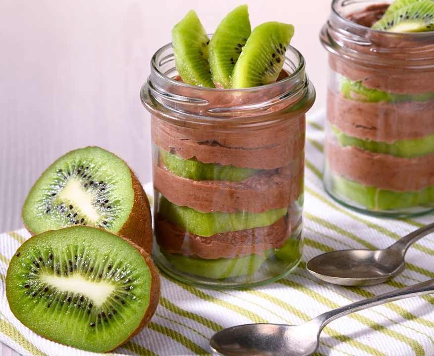 Mousse cioccolato e kiwi Protein