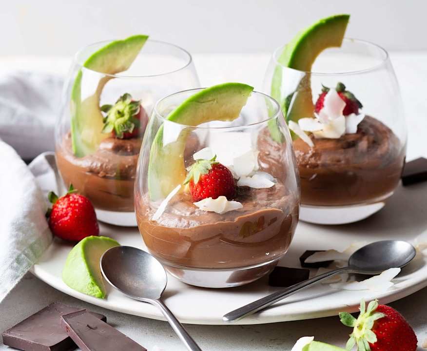 Mousse di avocado e cioccolato fondente Low Carb