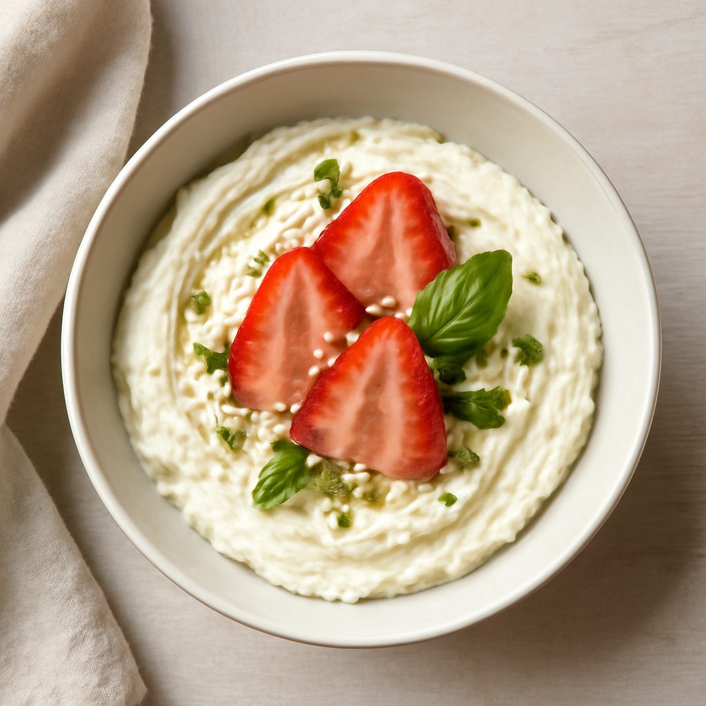 Mousse di ricotta proteica low-carb a Varoma