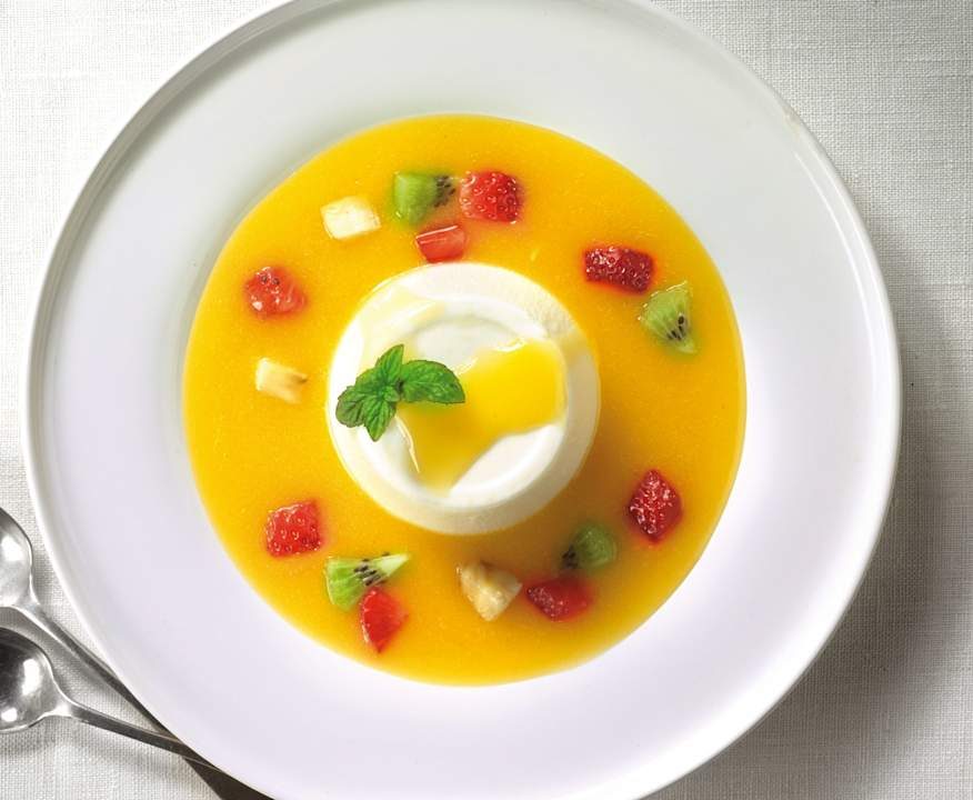 Mousse di yogurt con salsa alle albicocche Low Fat