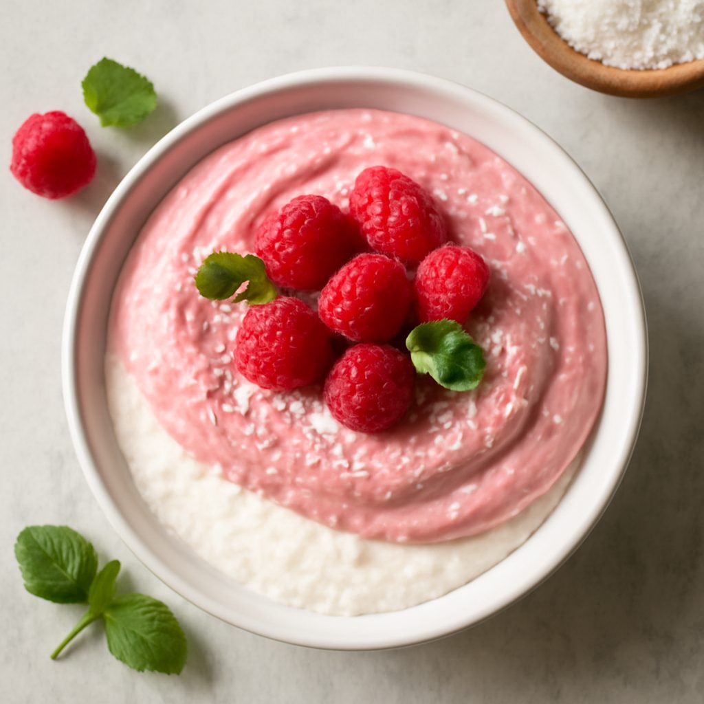 Mousse Gelato Cocco e Lamponi