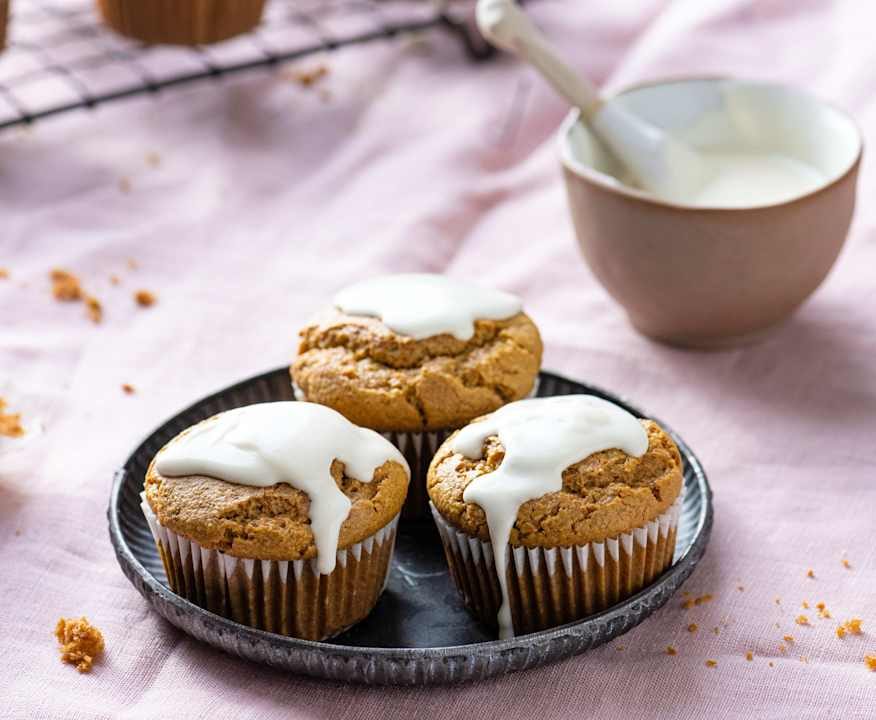 Muffin alle carote con glassa (vegan) Low Fat