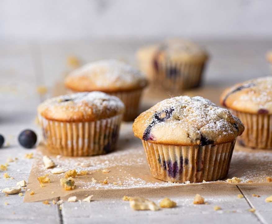 Muffin cheesecake ai mirtilli vegan Low Fat
