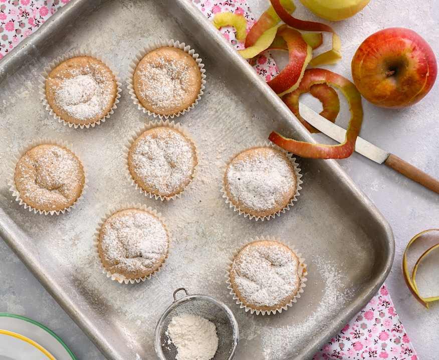Muffin con ritagli di mela Low Fat