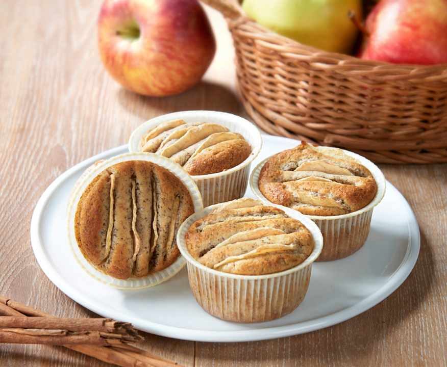 Muffin integrali alle mele (senza glutine) Low Carb