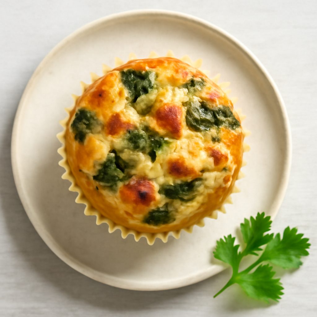 Muffin proteico ai pomodori secchi ed Emmental low-carb