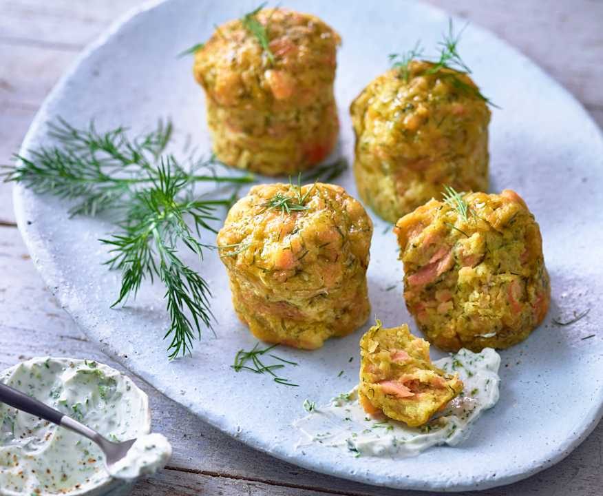 Muffin salati salmone e aneto Protein