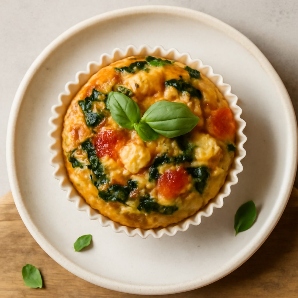 Muffin salato alle puntarelle e cappuccio rosso