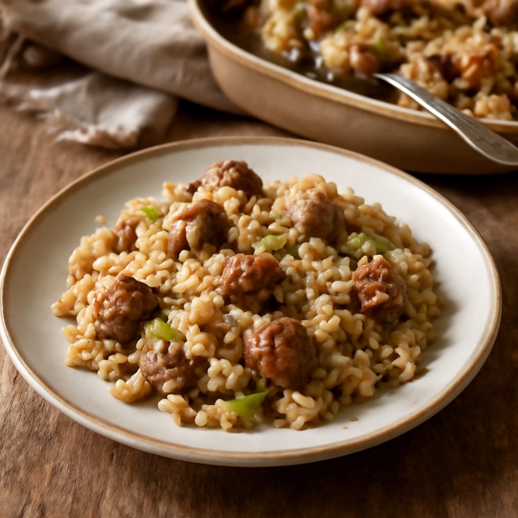 Casseruola di Salsiccia e Riso della Mamma Protein