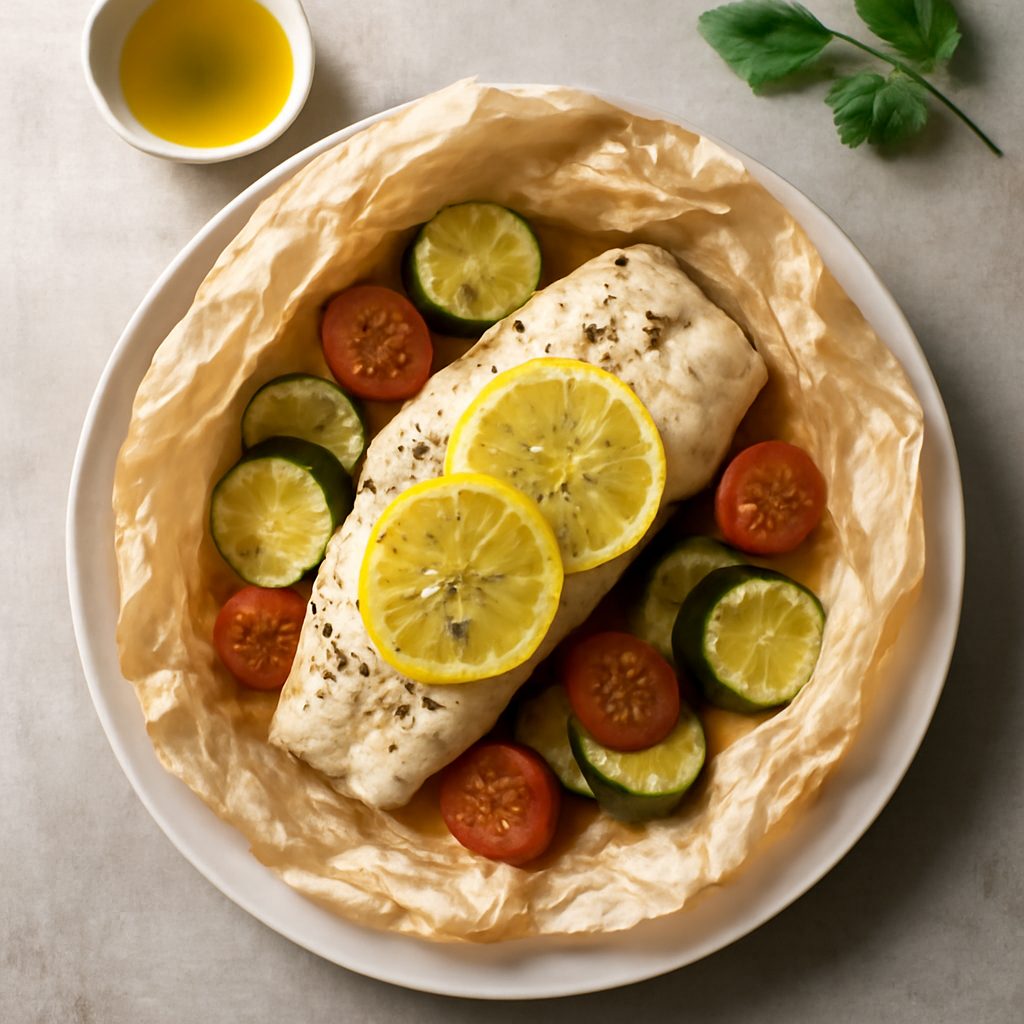 Nasello al cartoccio proteico low-carb con verdure fit