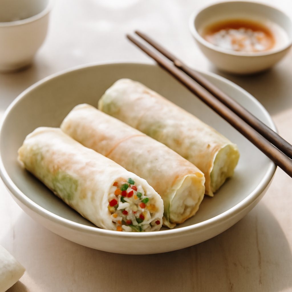 Nems di granchio light al forno - Involtini asiatici