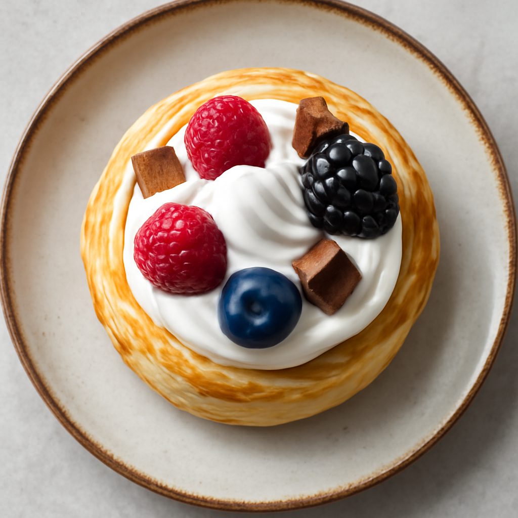 Nidi pasquali con meringa, frutti di bosco e cioccolato Low Fat