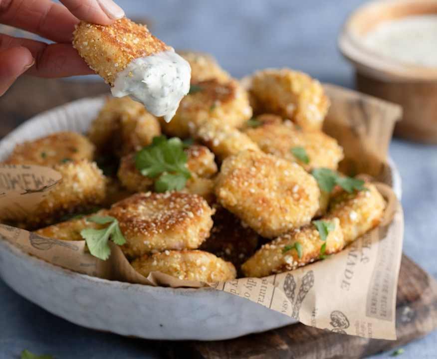 Nuggets di pollo con panatura ai popcorn Low Carb