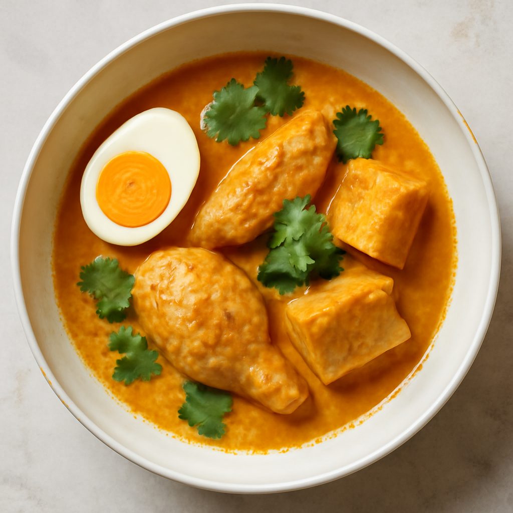 Nyonya Curry con Pollo e Crosta di Mandorle