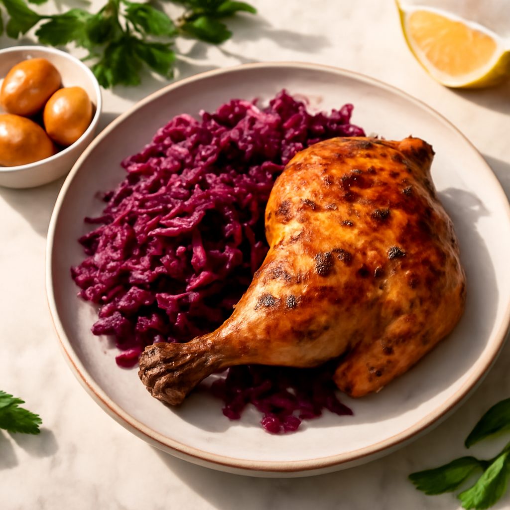 Pollo all'Oktoberfest con Cavolo Rosso Protein