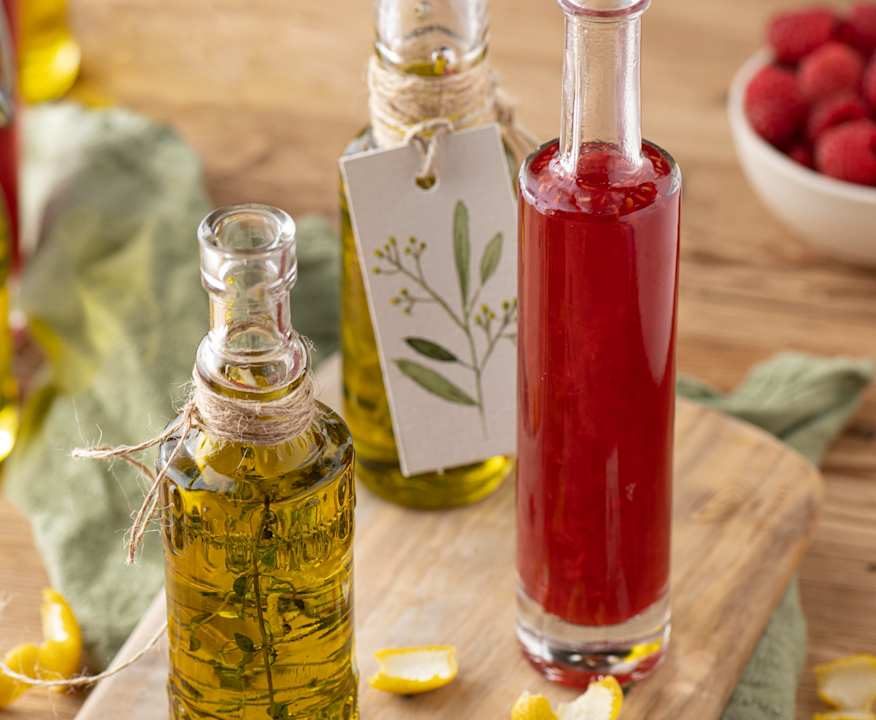 Olio al timo e aceto di lamponi Low Fat