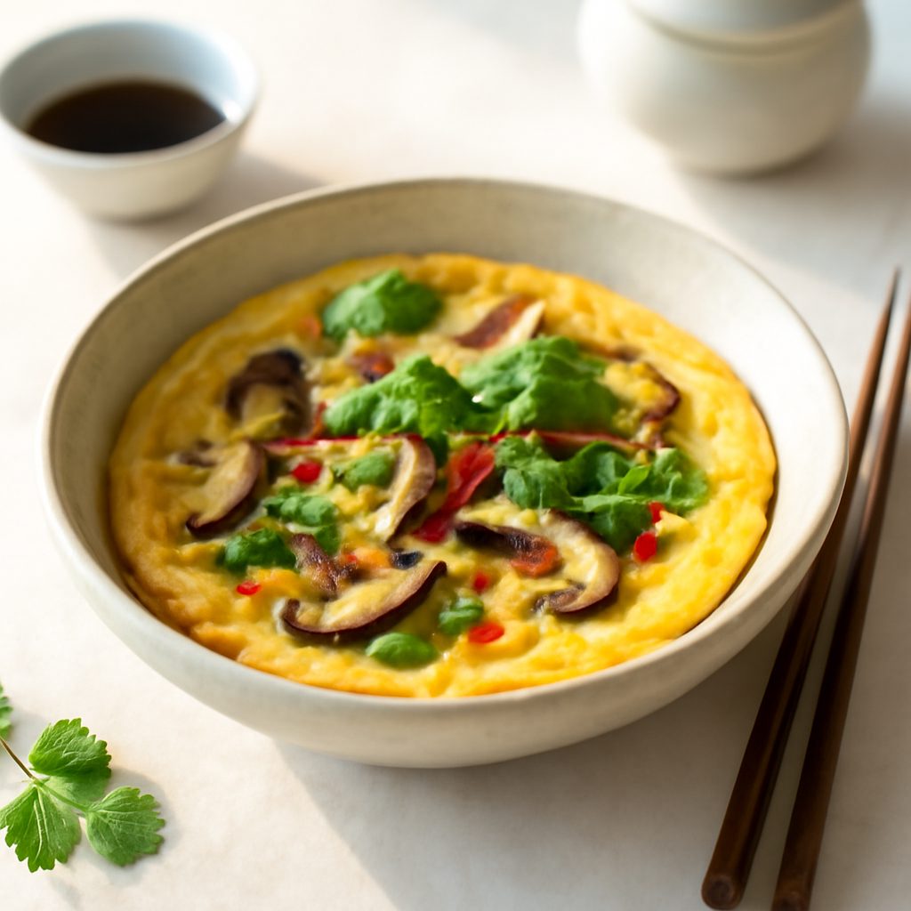 Omelette Asiatica Light al Wasabi e Tè Verde