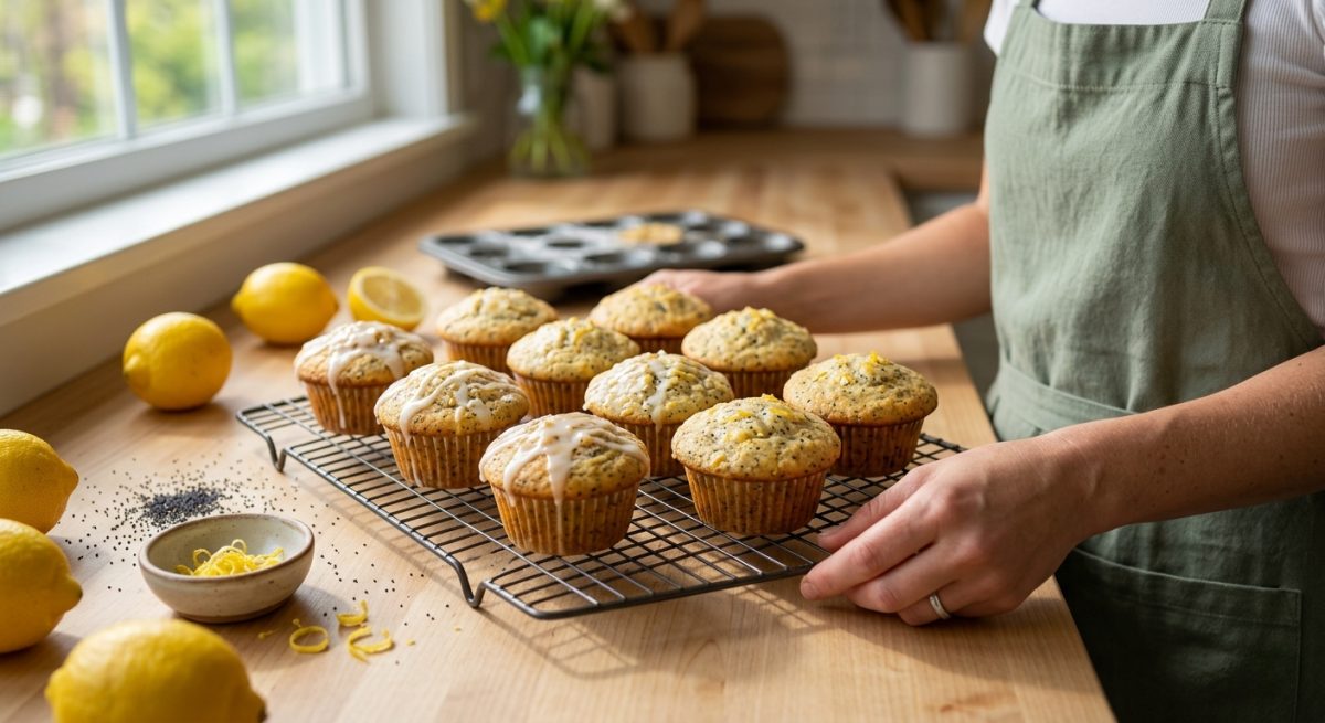 Muffin al Limone e Semi di Papavero in una Sola Ciotola per la Primavera Low Carb