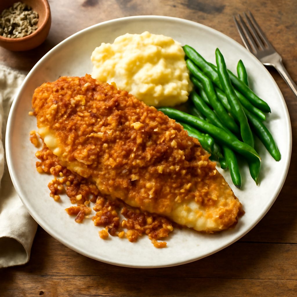 Pesce Gatto con Crosta di Cipolla e Senape Dijon Protein