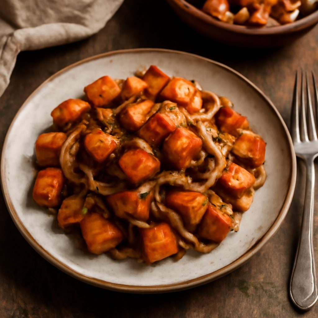 Patate Dolci Arrosto con Cipolle